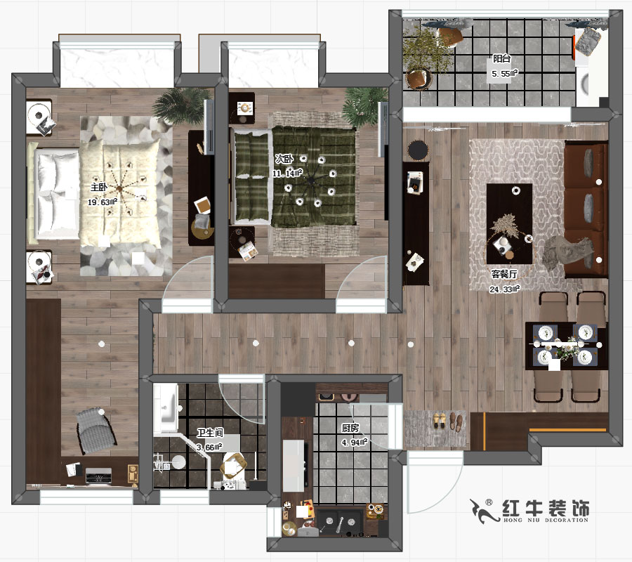 劉小勇_仙林悅城7-2403-89㎡-現(xiàn)代簡(jiǎn)約風(fēng)格_2室1衛(wèi)_成品家¥11