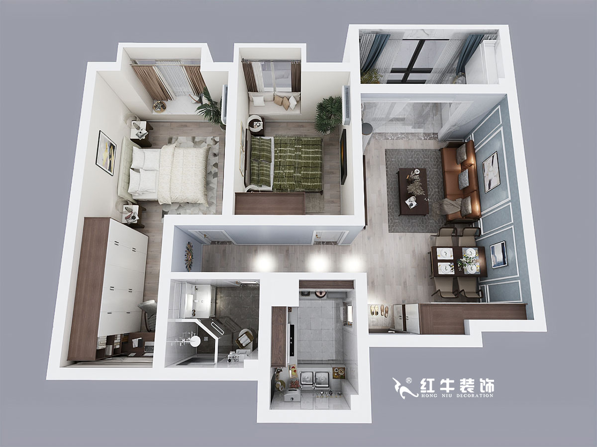 劉小勇_仙林悅城7-2403-89㎡-現(xiàn)代簡(jiǎn)約風(fēng)格_2室1衛(wèi)_成品家¥11