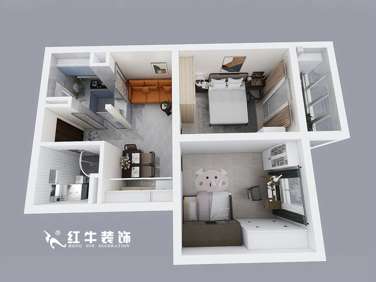 熊皓宇_唱經(jīng)樓5-1502-70㎡-現(xiàn)代簡約風(fēng)格_2室1廳1衛(wèi)_成品家¥97800→00鳥瞰圖