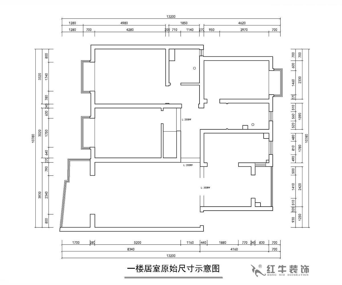 房亮_楓丹白露21-102-125㎡-現(xiàn)代簡約風(fēng)格_3室2廳2衛(wèi)(老房裝修)_定制家¥214554_全包22萬00_01原始結(jié)構(gòu)圖