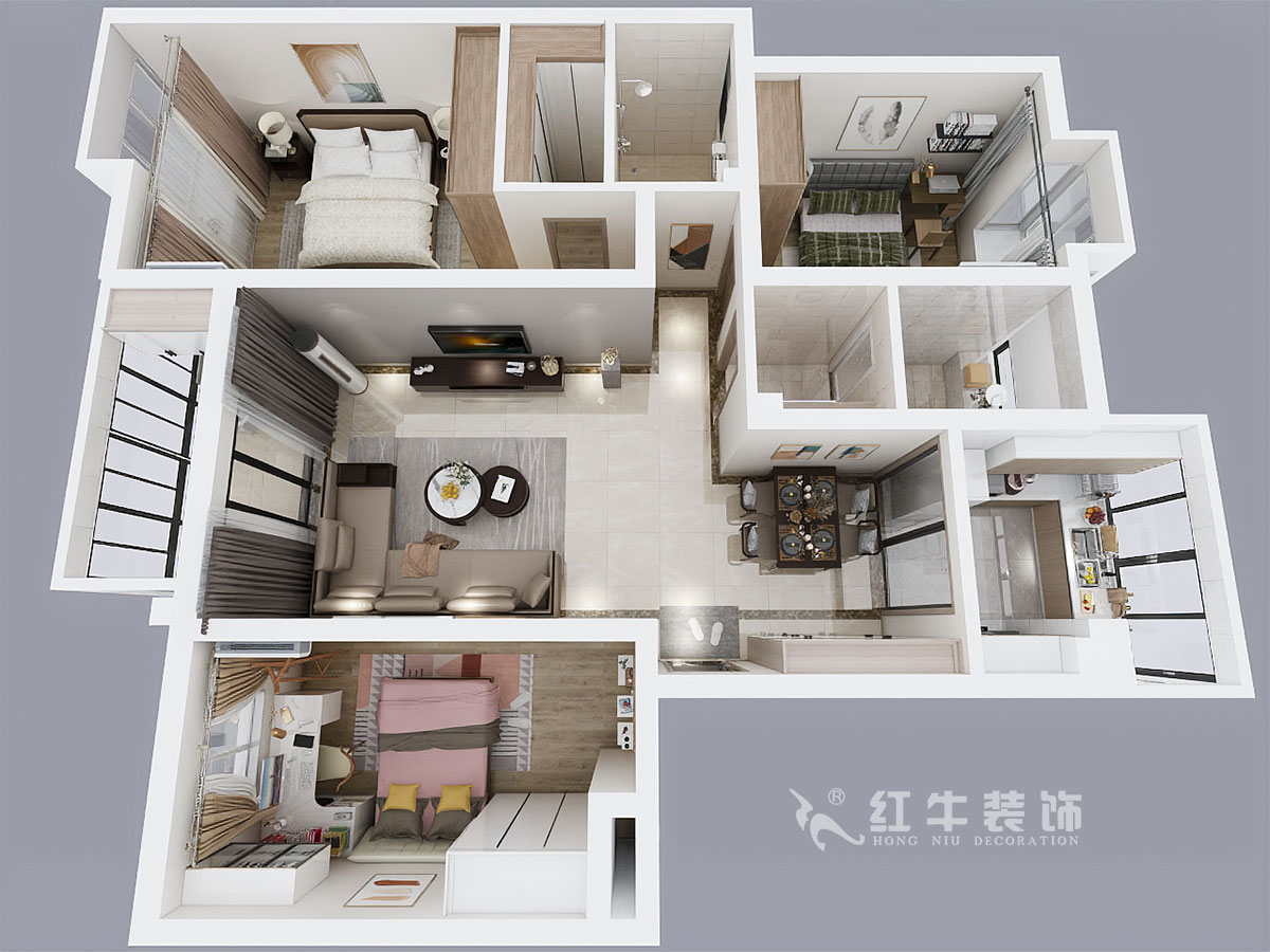 郭志成_宏圖上水園25-1104-130㎡-現(xiàn)代簡(jiǎn)約風(fēng)格_3室2廳2衛(wèi)(老房裝修)_定制家¥134817