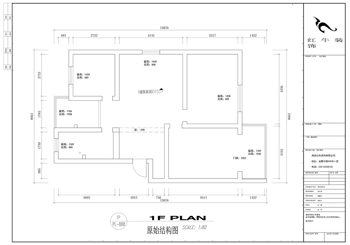 顧娟_怡居園5-19-302-102㎡-現(xiàn)代風(fēng)格_3室2廳1衛(wèi)(老房裝修)_定制家¥130000_全包13萬00_01原始結(jié)構(gòu)圖