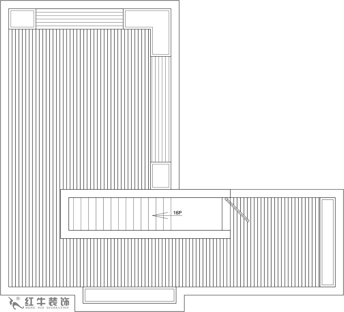 【實景案例】余瑋_棲園-200㎡-輕奢風(fēng)格_4室3廳3衛(wèi)（新房裝修）_全包35萬00_06頂樓則是全敞開式露臺，提供很大的綠植場地。