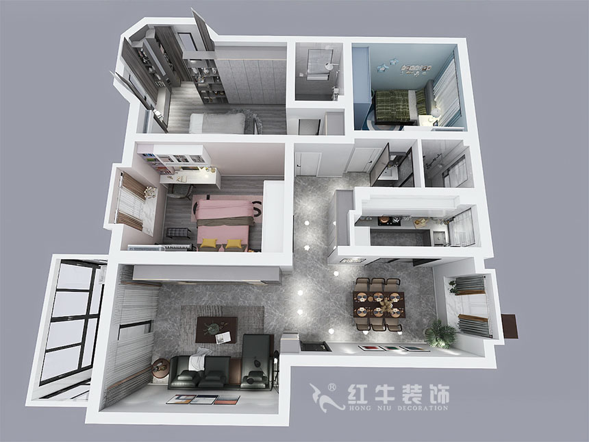 吳波_陽光雅居9-306-119㎡-現(xiàn)代風格_3室2廳2衛(wèi)(舊房裝修)_成品家¥165860_全包16