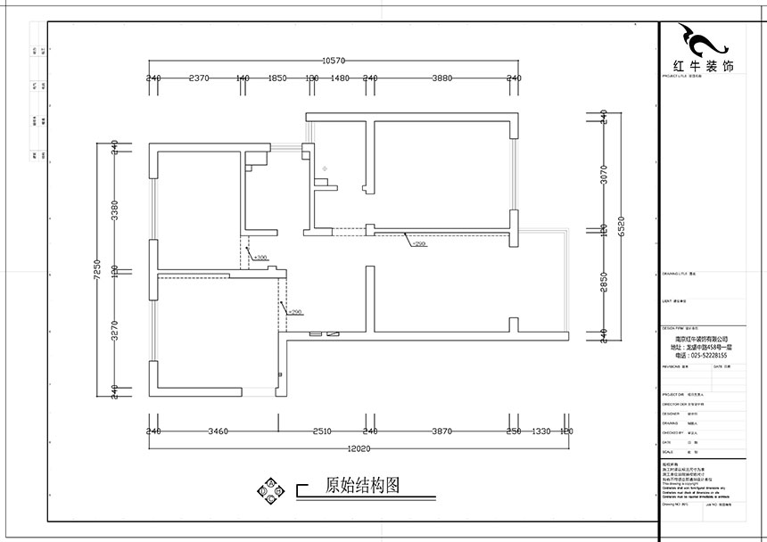 張智猿|盛和家園南區(qū)6-1-1301-80㎡-現(xiàn)代簡約風(fēng)格|3室2廳1衛(wèi)|老房裝修|定制家¥106397|全包11萬|00_01原始結(jié)構(gòu)圖