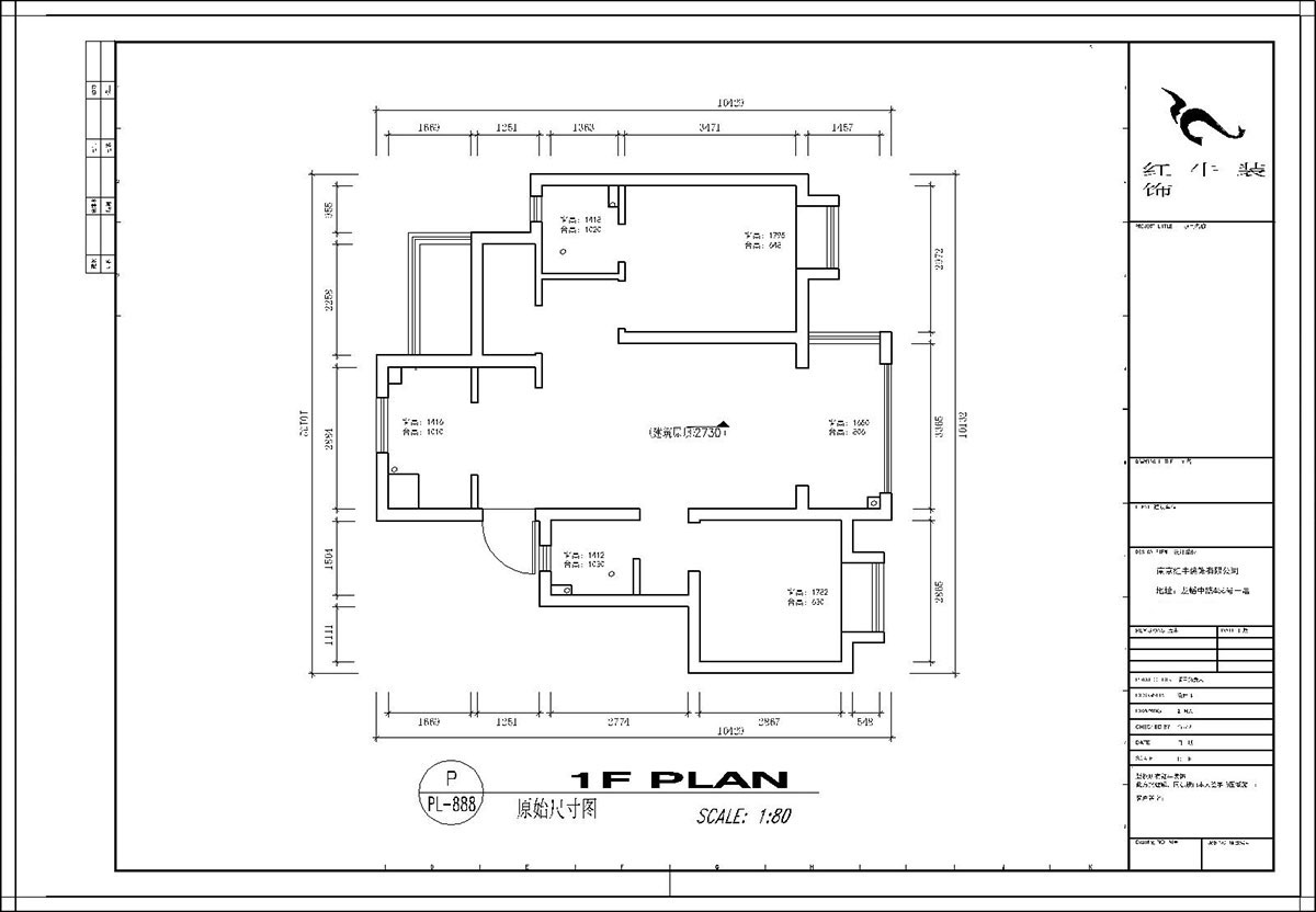 顧娟|紅豆香江華庭4-3-105-89㎡-現(xiàn)代風格|2室2廳1衛(wèi)|新房裝修|定制家¥108740|全包12萬|00_01原始結構圖