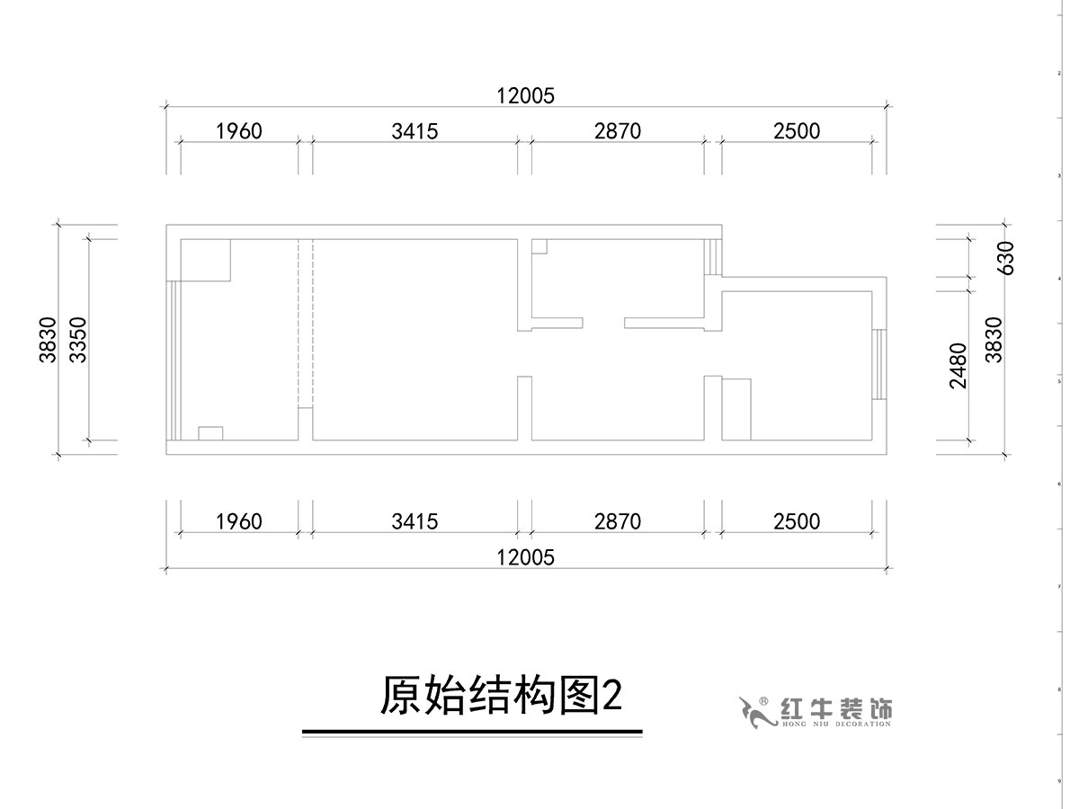 朱彥|萬科金色里程8-706-70㎡-簡歐風(fēng)格|復(fù)式35+35㎡|2室2廳1衛(wèi)|定制家¥120000|全包12萬|00_02原始結(jié)構(gòu)圖2