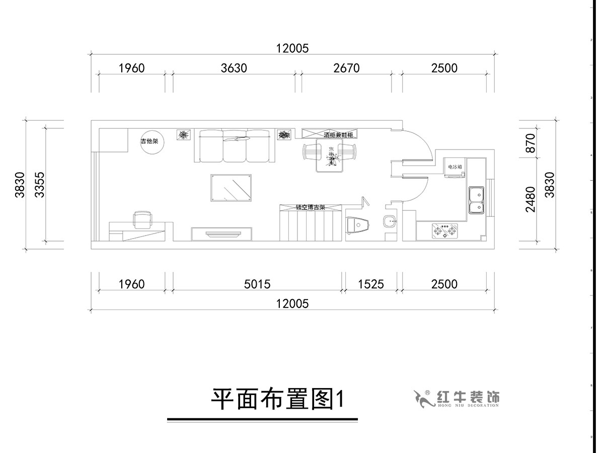 朱彥|萬科金色里程8-706-70㎡-簡歐風(fēng)格|復(fù)式35+35㎡|2室2廳1衛(wèi)|定制家¥120000|全包12萬|00_03平面布置圖1