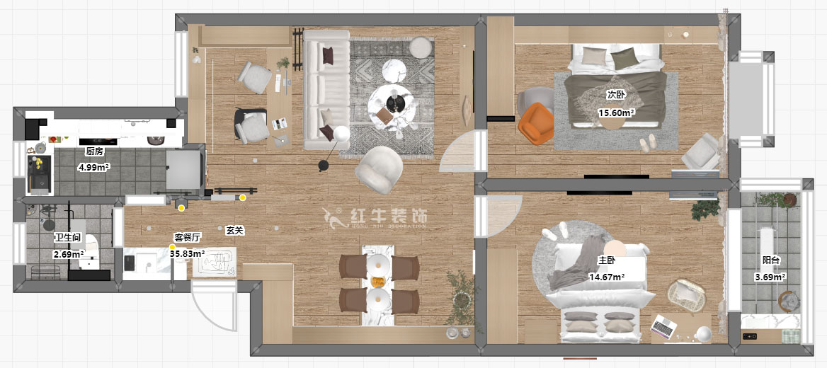 顧娟|愛(ài)達(dá)花園紫藤園6-18-401-96㎡-北歐風(fēng)格|3室2廳1衛(wèi)|舊房裝修|定制家¥121200|全包12