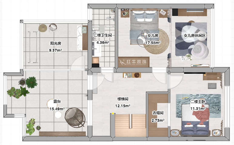 吳波|錢(qián)塘望景20-2-505-140㎡-現(xiàn)代風(fēng)格|4室2廳2衛(wèi)|舊房裝修|定制家¥171024|全包17