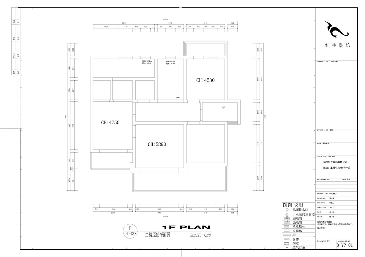 劉小勇|酈湖美墅90-102-190㎡-現(xiàn)代風(fēng)格|4室2廳3衛(wèi)|新房裝修|定制家¥288000|全包33萬|00_02二樓原始結(jié)構(gòu)圖