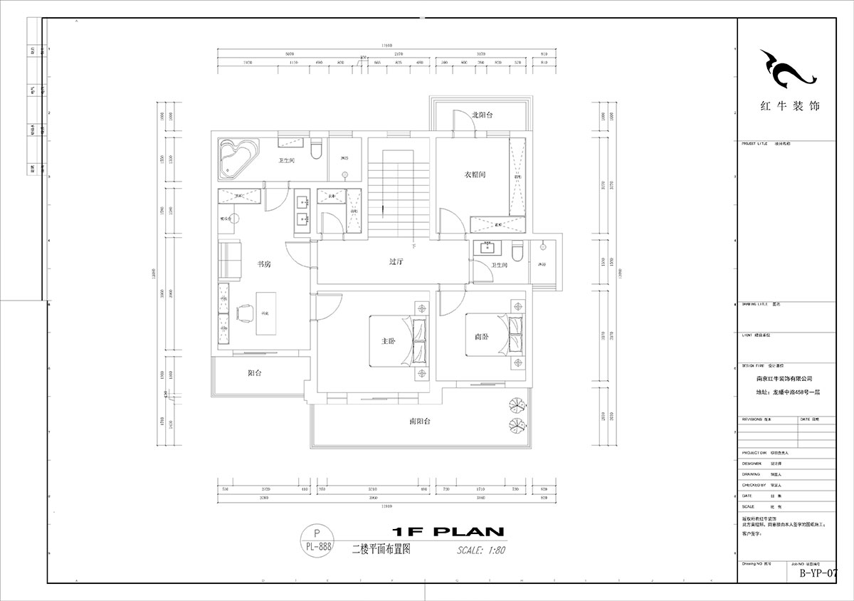 劉小勇|酈湖美墅90-102-190㎡-現(xiàn)代風(fēng)格|4室2廳3衛(wèi)|新房裝修|定制家¥288000|全包33萬|00_04二樓平面布置圖