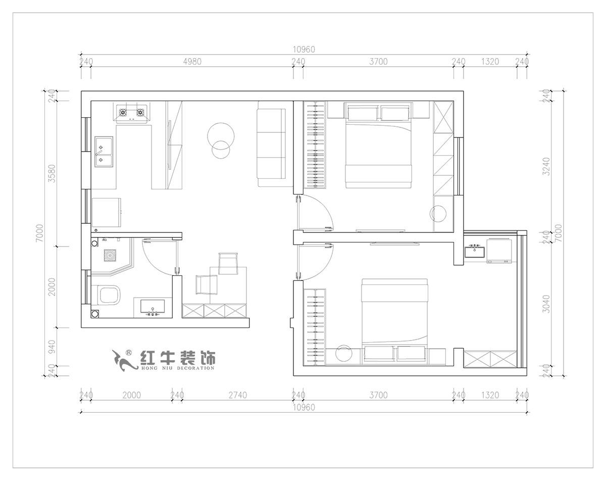 朱明琪|旭光里57-4-407-69㎡-現(xiàn)代簡約風(fēng)格|2室2廳1衛(wèi)|老房翻新|定制家¥113520|全包11萬|00_02平面布置圖
