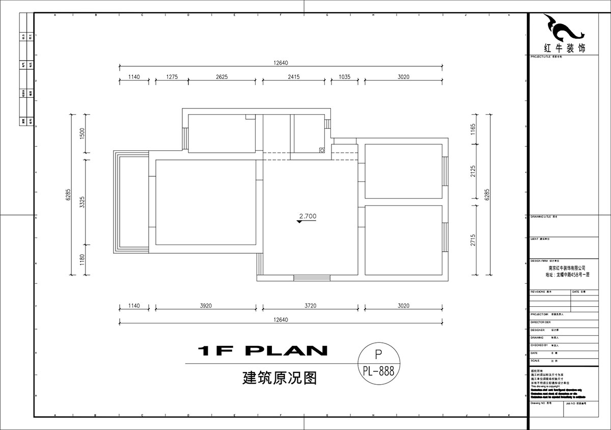 劉萍萍|秦虹小區(qū)鶯虹苑12-56-701-78㎡-簡歐風(fēng)格|3室2廳1衛(wèi)|老房裝修|定制家|全包12萬|00_01建筑原況圖