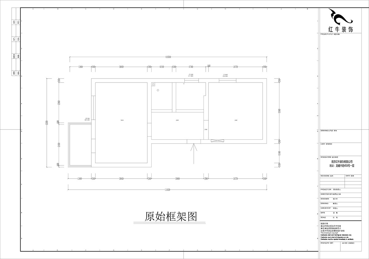 孟憲濤|大光路菜市口1號2-2-205-50㎡-簡約風格|1室1廳1衛(wèi)|老房裝修|定制家|全包9萬|00_01原始框架圖