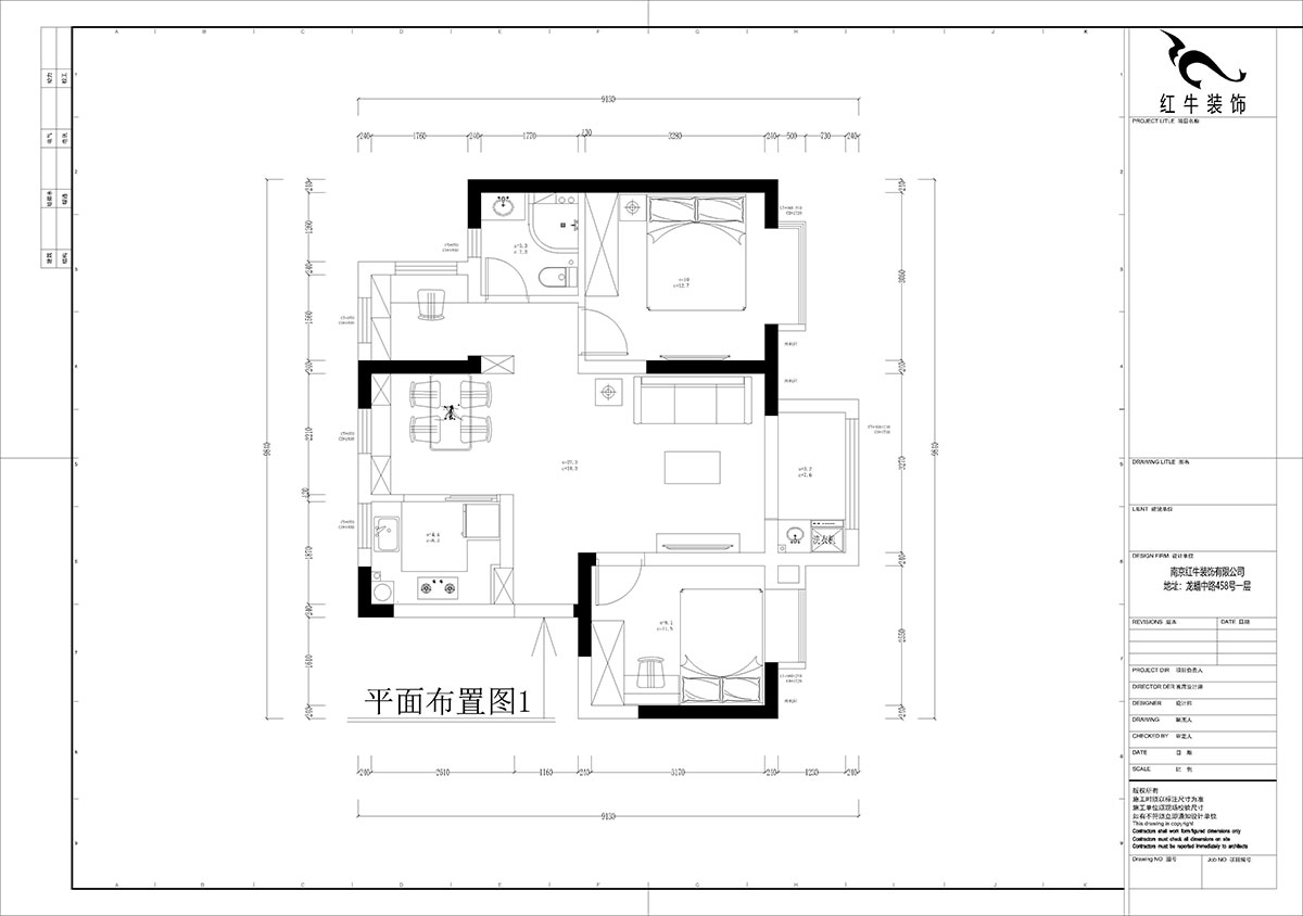 孟憲濤|云祿花園12-801-80㎡-現(xiàn)代簡約風格|3室1廳1衛(wèi)|新房裝修|定制家|全包12萬|00_02平面布置圖
