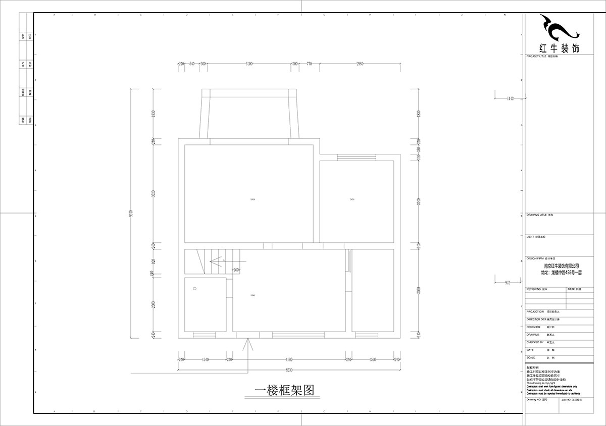 孟憲濤|養(yǎng)龍山莊D-11B-120㎡-現(xiàn)代簡(jiǎn)約風(fēng)格|3室2廳2衛(wèi)|老房裝修|定制家|全包14萬(wàn)|00_01一樓框架圖