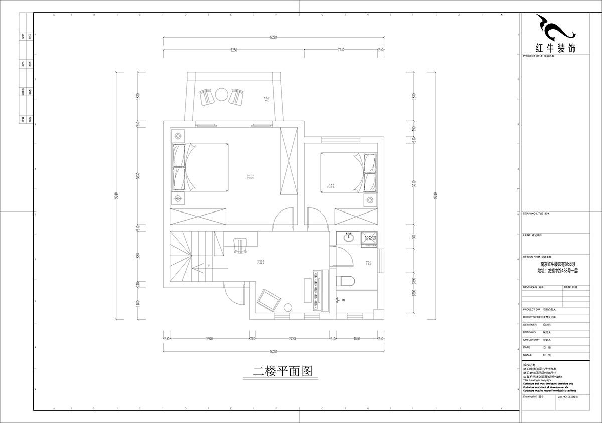 孟憲濤|養(yǎng)龍山莊D-11B-120㎡-現(xiàn)代簡(jiǎn)約風(fēng)格|3室2廳2衛(wèi)|老房裝修|定制家|全包14萬(wàn)|00_04二樓平面圖