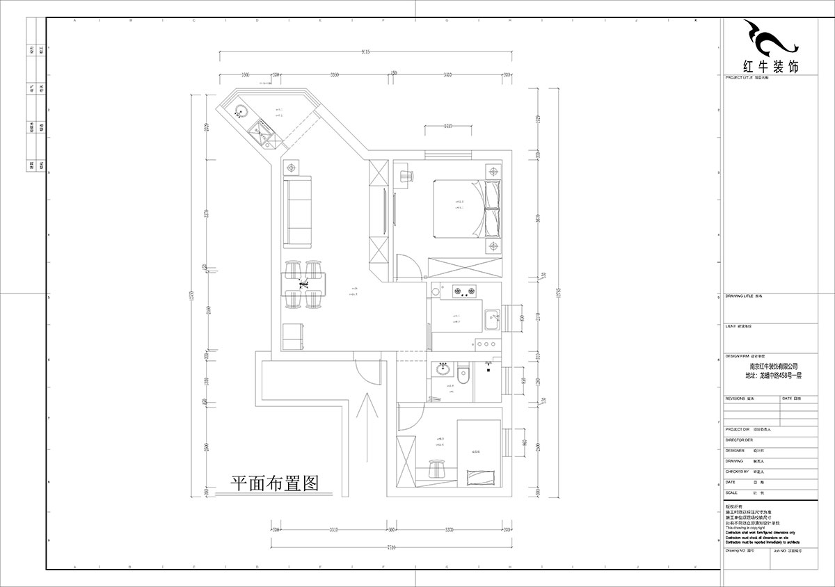 孟憲濤|北門橋10號1508室-85㎡-現(xiàn)代簡約風(fēng)格|2室2廳1衛(wèi)|老房裝修|定制家|全包12萬|00_02平面布置圖