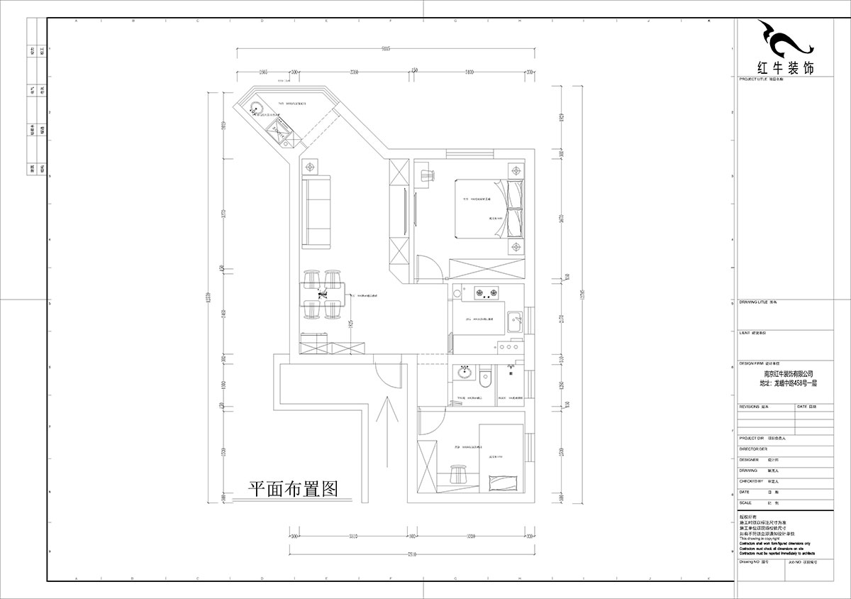 孟憲濤|北門橋10號1508室-85㎡-現(xiàn)代簡約風(fēng)格|2室2廳1衛(wèi)|老房裝修|定制家|全包12萬|00_03平面布置圖