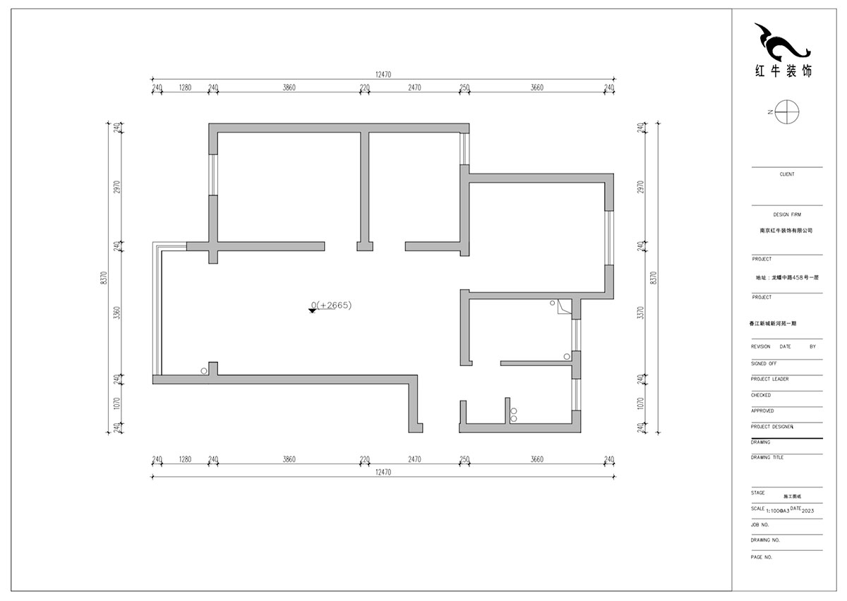 朱明琪|春江新城新河苑一期8-3-510-94㎡-現(xiàn)代風(fēng)格|3室2廳1衛(wèi)|老房改造|定制家|全包12萬(wàn)|00_01原始結(jié)構(gòu)圖
