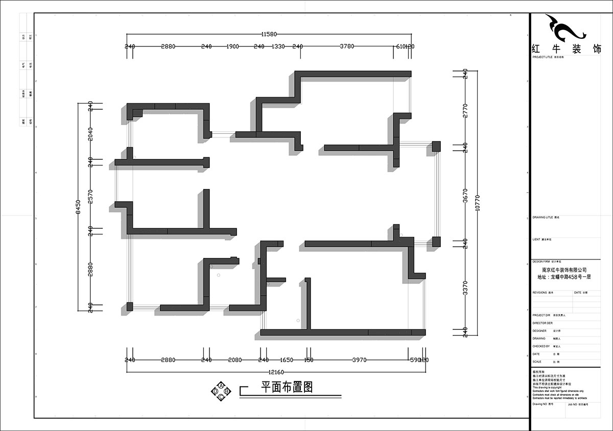 張智猿|啟迪城博園1-302-114㎡-現(xiàn)代風(fēng)格|3室2廳1衛(wèi)|新房裝修|定制家|全包17萬|00_01原始結(jié)構(gòu)圖