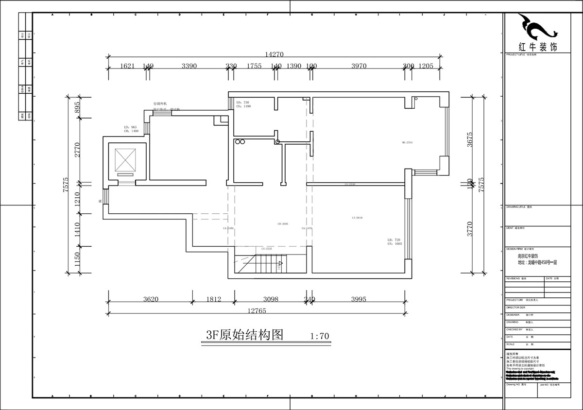 蔣琛｜泰山魯能七號(hào)院6-205-280㎡-現(xiàn)代簡(jiǎn)約風(fēng)格｜復(fù)式｜4室2廳3衛(wèi)｜毛坯裝修｜定制家｜全包40萬｜00_02二層原始結(jié)構(gòu)圖