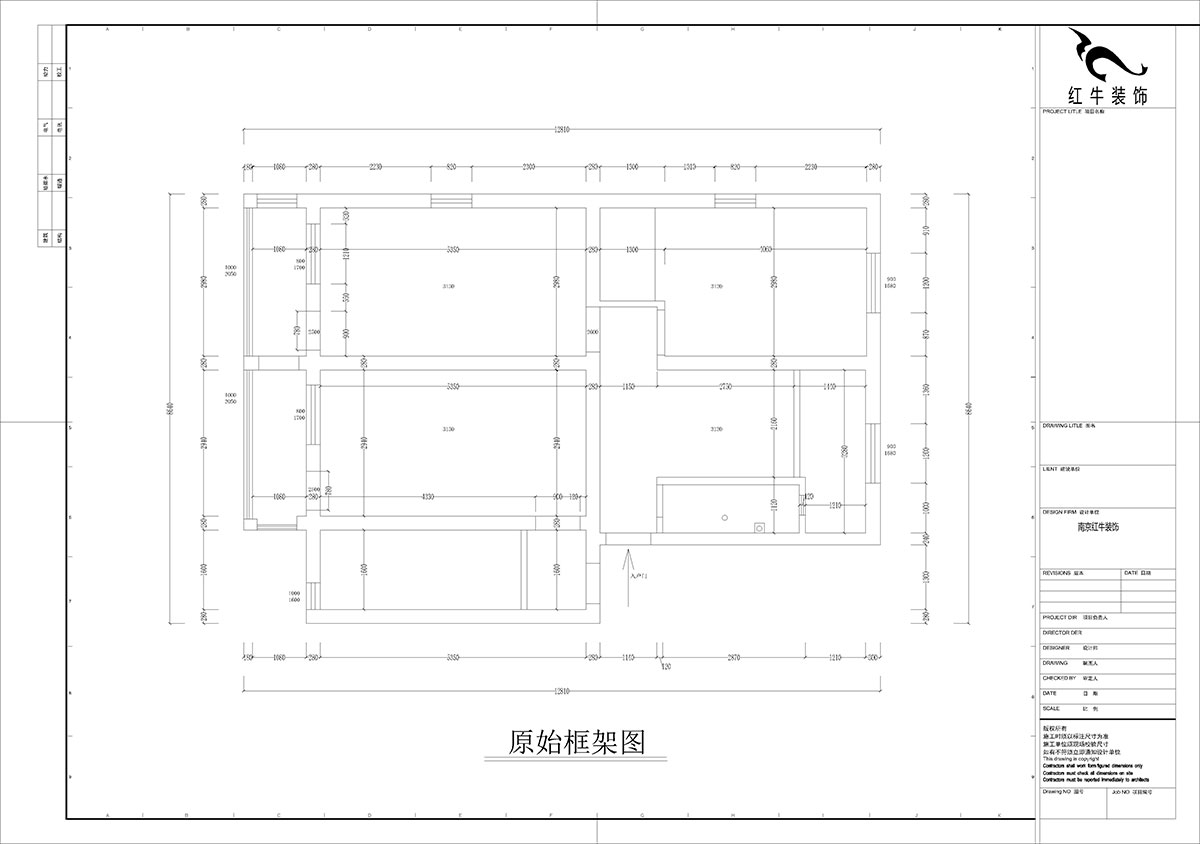 孟憲濤|五老村24-201-100㎡-現(xiàn)代簡(jiǎn)約風(fēng)格|3室2廳1衛(wèi)|老房裝修|定制家|全包14萬|00_01原始框架圖