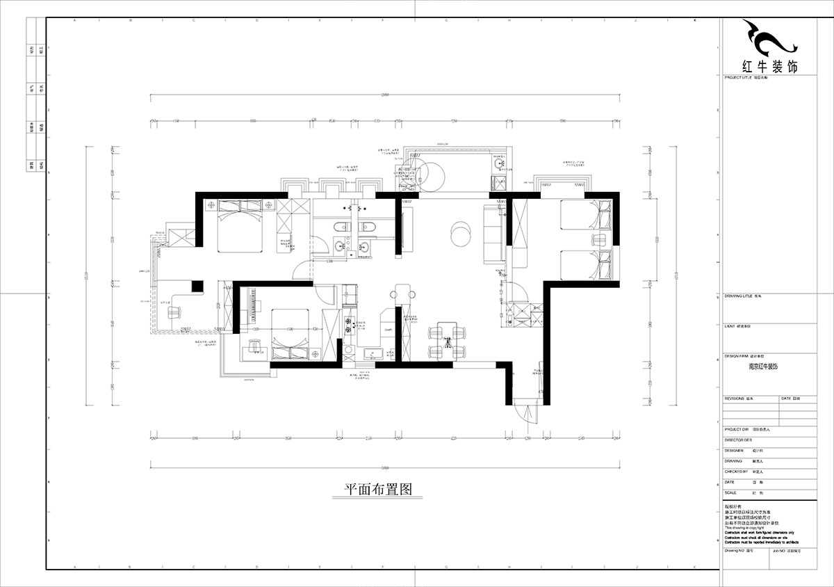 孟憲濤|龍園北路80號(hào)1-2706-130㎡-現(xiàn)代簡(jiǎn)約風(fēng)格|4室2廳2衛(wèi)|老房裝修|定制家|全包16萬(wàn)|00_02平面布置圖