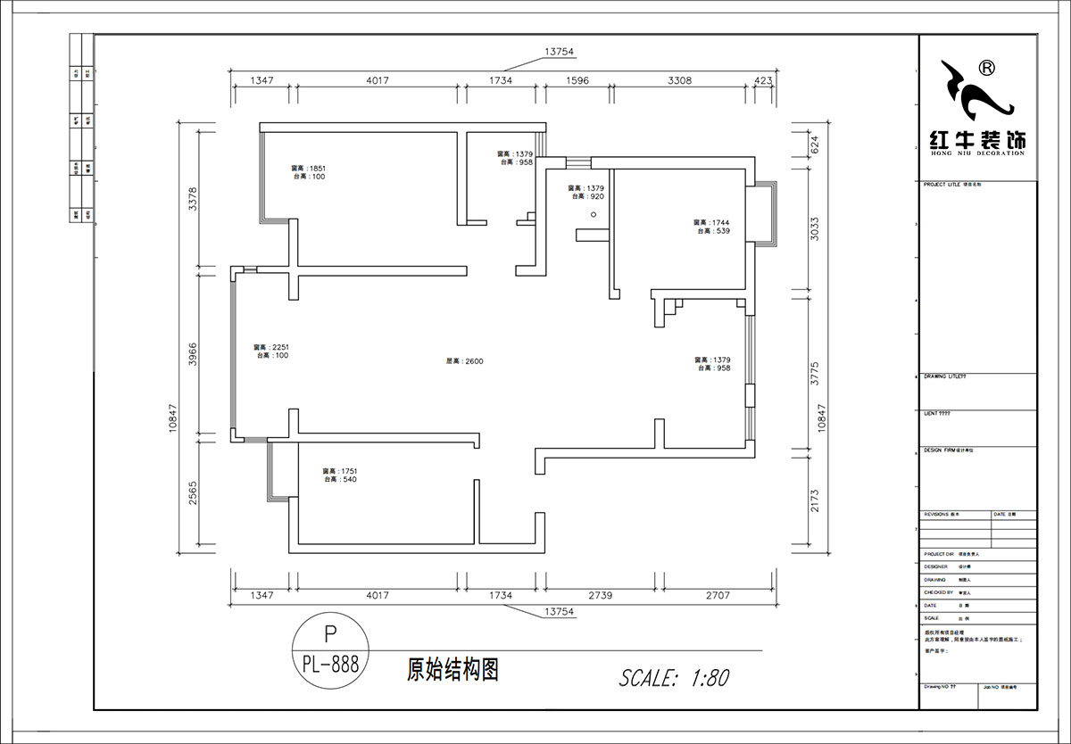 顧娟|紫金明珠4幢202室-120㎡-現(xiàn)代簡約風格|3室2廳2衛(wèi)|舊房裝修|定制家|全包17萬|00_01原始結構圖