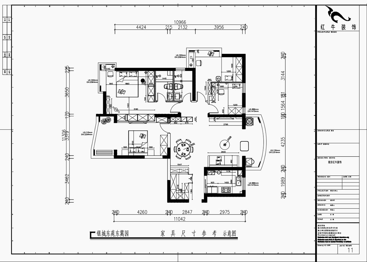 魏利利|銀城東苑東籬園2幢103室-135㎡-簡(jiǎn)約風(fēng)格|4室2廳2衛(wèi)|毛坯裝修|定制家|全包24萬(wàn)|00_03家具尺寸圖