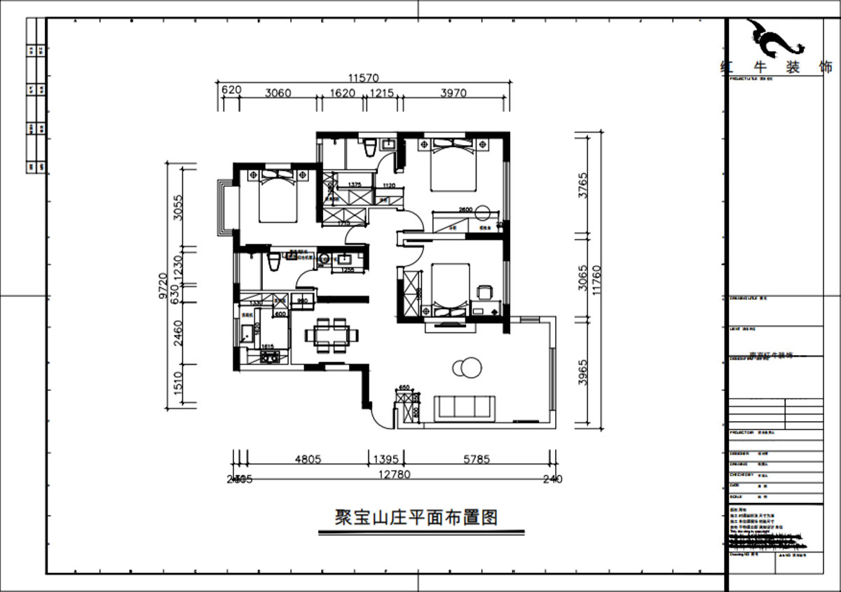 朱彥|聚寶山莊海棠街區(qū)5-1203-130㎡-現(xiàn)代簡(jiǎn)約風(fēng)格|3室2廳2衛(wèi)|老房改造|定制家|全包16萬|00_02平面布置圖
